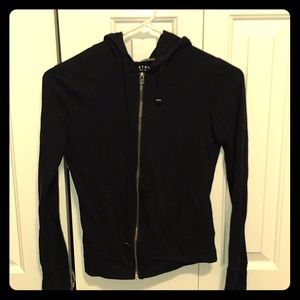 Black zip up hoodie